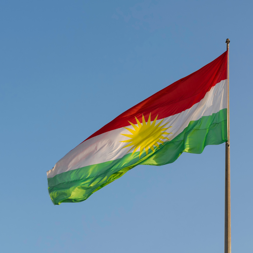 Kurdistan Flagge