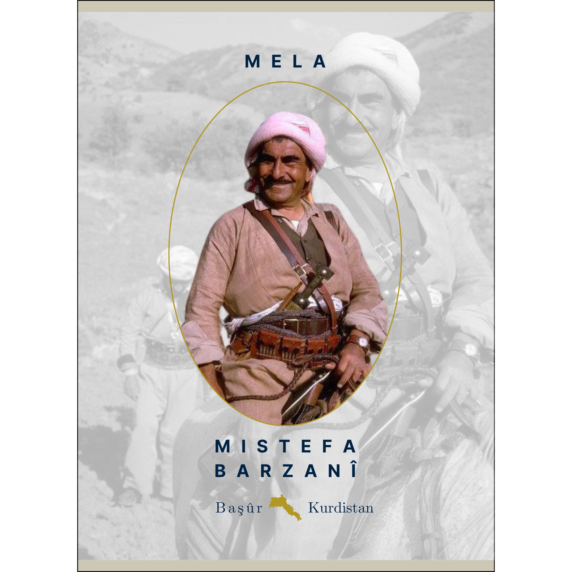 Canvas portrait of Mela Mistefa Barzani